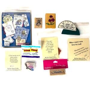 Christian Religious Rubber Stamp Lot NEW Scrapbooking Cardmaking Cling Stamps